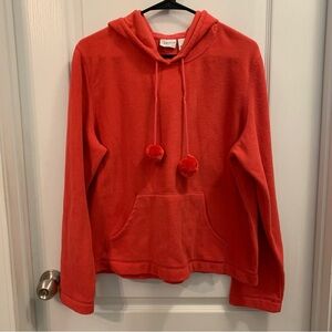 Kim Rogers fleece pullover with pom poms